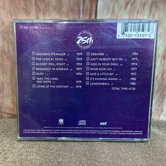 1990 Supertramp : Classics Volume 9 Rock Audio Music CD - Picture 3 of 3